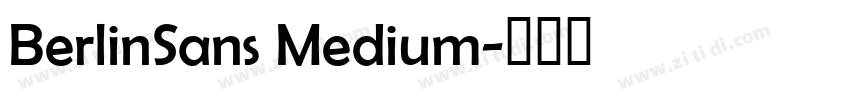 BerlinSans Medium字体转换